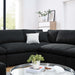 Commix Down Filled Overstuffed Boucle Fabric 8-Piece Sectional Sofa by Modway - detail close-up