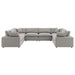 Commix Down Filled Overstuffed Boucle Fabric 8-Piece Sectional Sofa by Modway - control panel detail