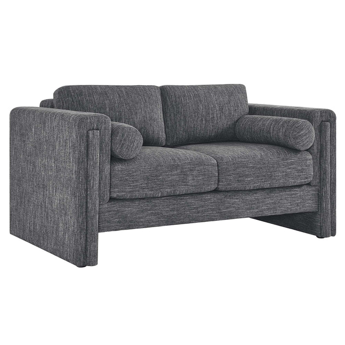 Visible Fabric Loveseat - alternate angle view