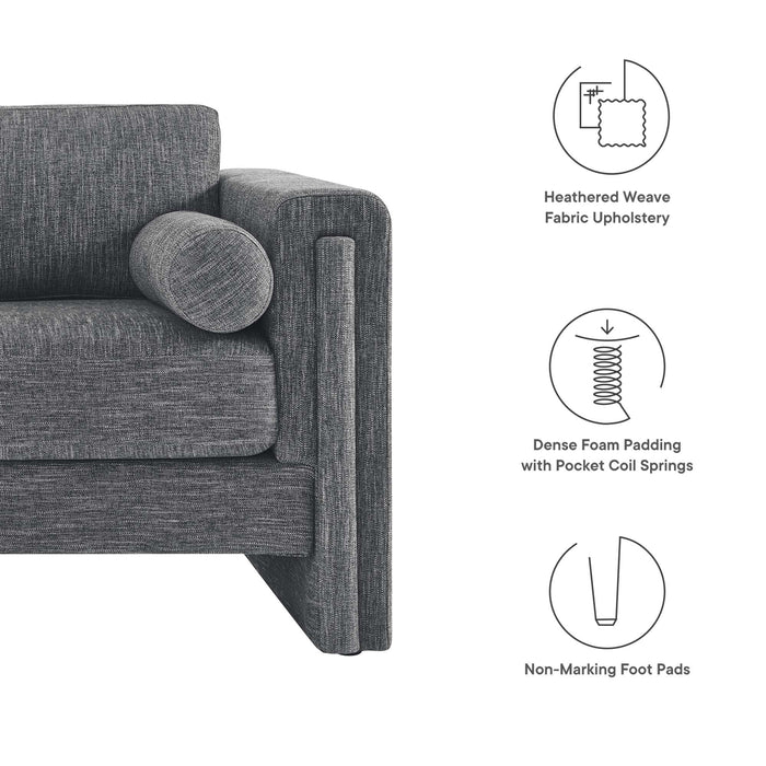 Visible Fabric Loveseat - detail close-up