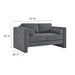 Visible Fabric Loveseat - in lifestyle setting