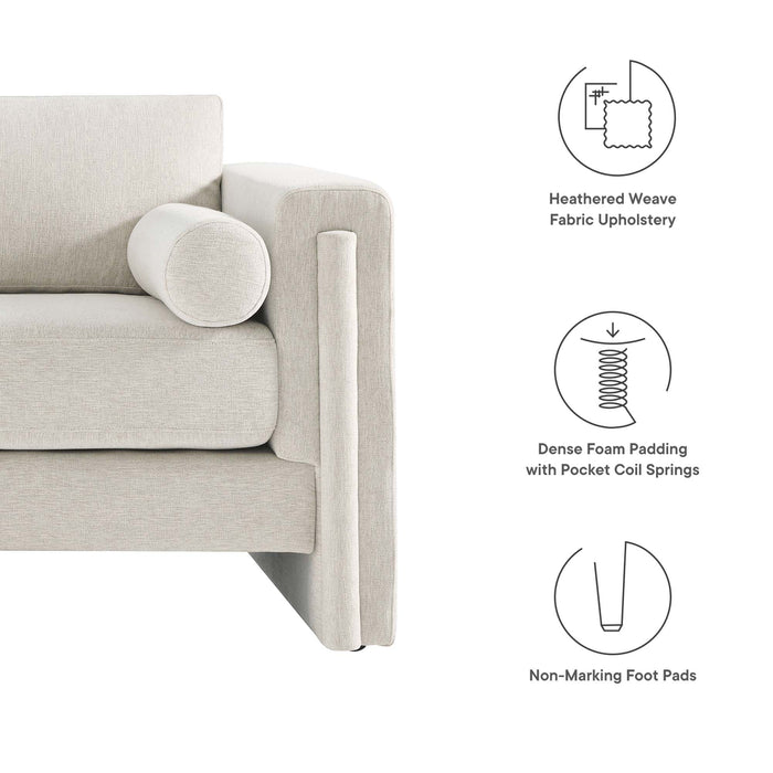 Visible Fabric Loveseat - view 12
