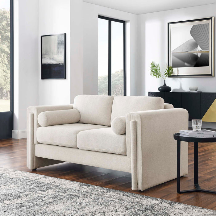 Visible Fabric Loveseat - view 10