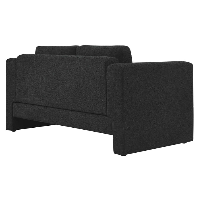 Visible Boucle Fabric Loveseat - view 7