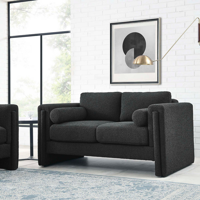 Visible Boucle Fabric Loveseat - Modway \living\loveseats