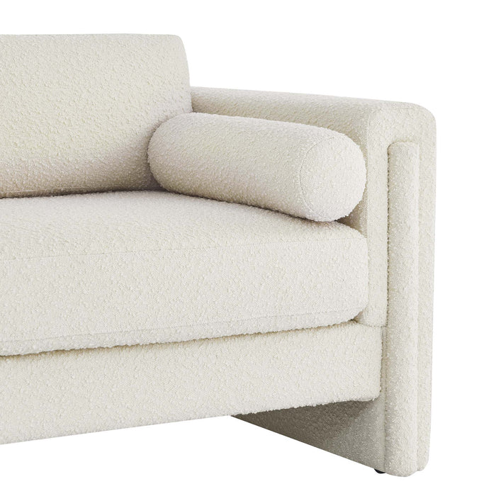 Visible Boucle Fabric Loveseat - view 18