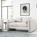 Visible Boucle Fabric Loveseat - view 10