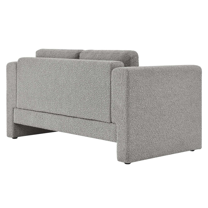 Visible Boucle Fabric Loveseat - view 25