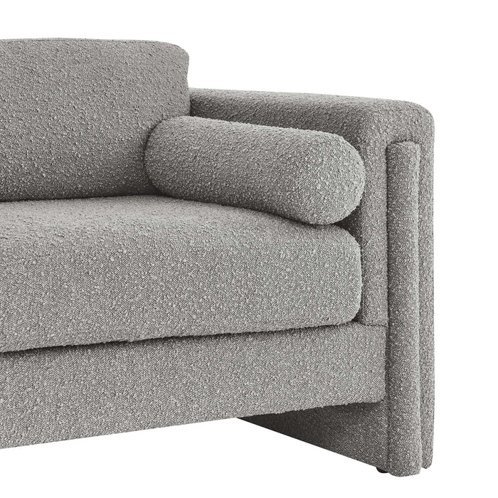 Visible Boucle Fabric Loveseat - view 27