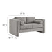Visible Boucle Fabric Loveseat - view 22