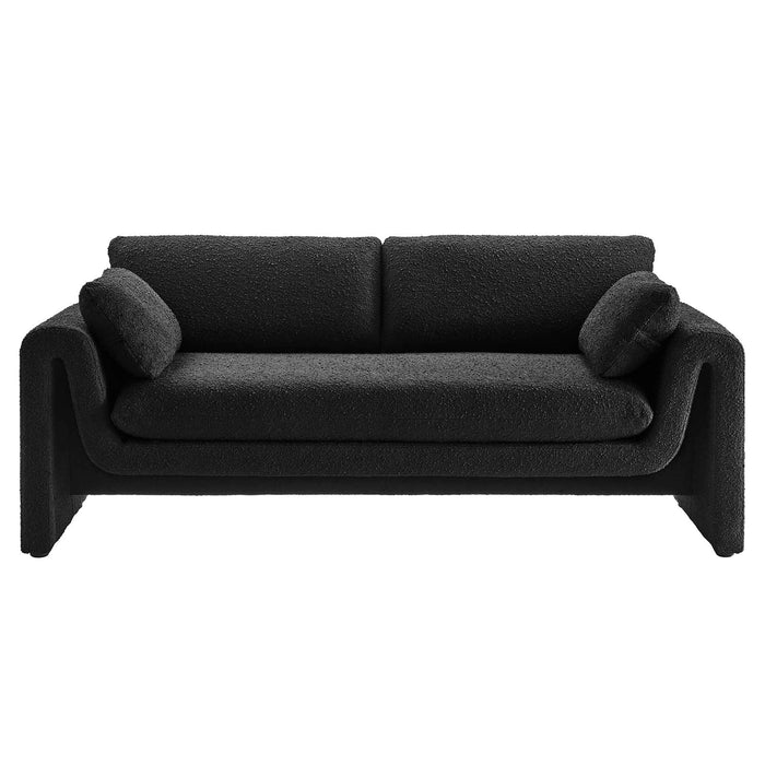 Waverly Boucle Fabric Sofa - Luxurious Modern Design with Removable Cushions & Adjustable Feet