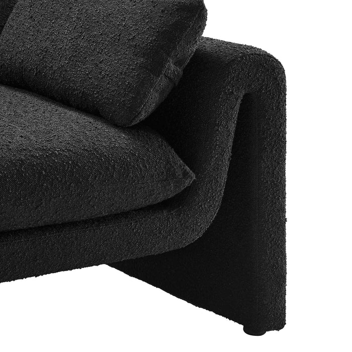 Waverly Boucle Fabric Sofa - Luxurious Modern Design with Removable Cushions & Adjustable Feet