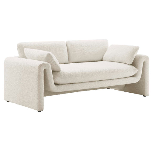 Modway Waverly Boucle Fabric Sofa - Luxurious Modern Design with Removable Cushions &... Living Room Furniture - View 16