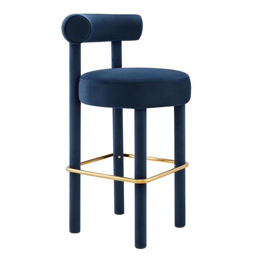Modway Toulouse Performance Velvet Bar Stool Living Room Furniture - View 26