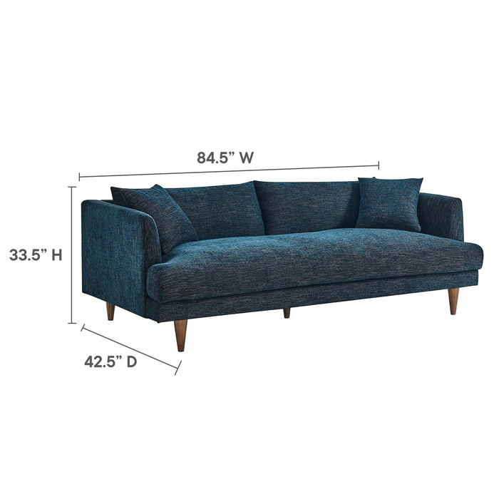 Zoya Upholstered Down-Filled Sofa - Luxurious Comfort for Modern Living Rooms and Family Spaces