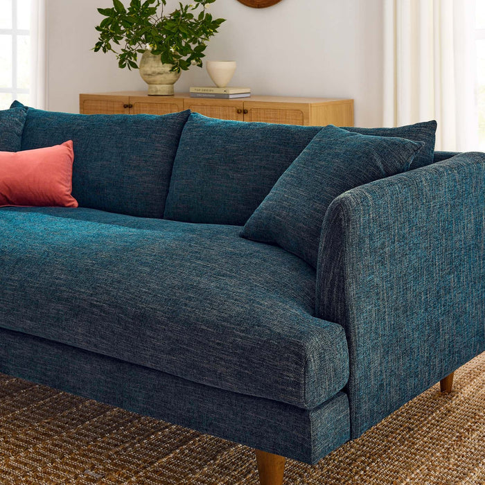 Zoya Upholstered Down-Filled Sofa - Luxurious Comfort for Modern Living Rooms and Family Spaces