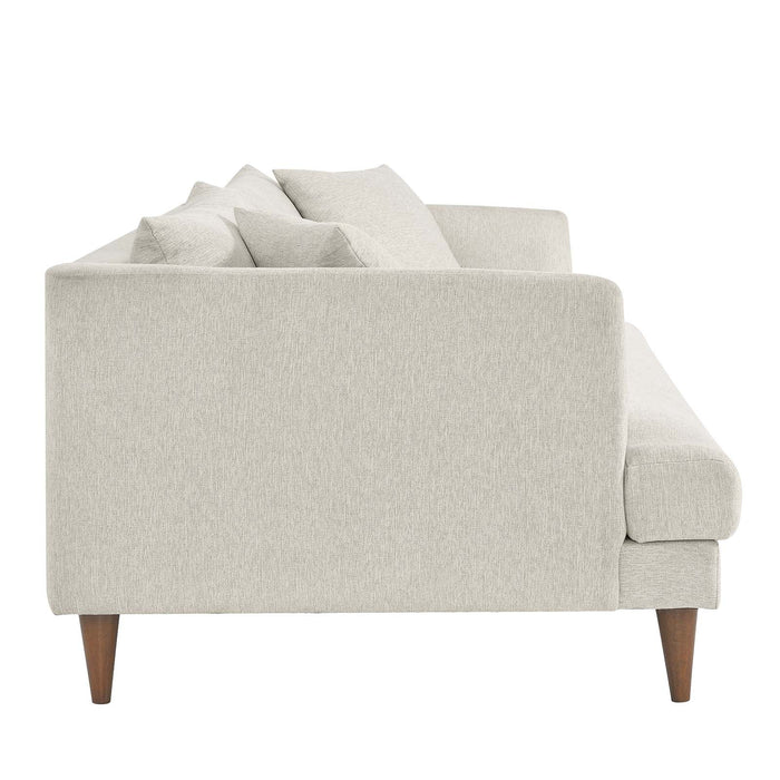 Zoya Upholstered Down-Filled Sofa - Luxurious Comfort for Modern Living Rooms and Family Spaces