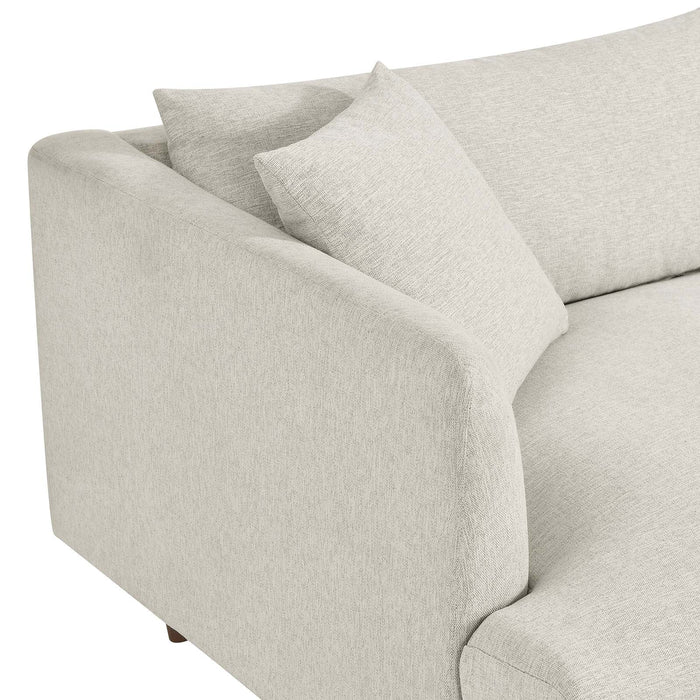 Zoya Upholstered Down-Filled Sofa - Luxurious Comfort for Modern Living Rooms and Family Spaces