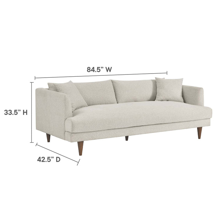 Zoya Upholstered Down-Filled Sofa - Luxurious Comfort for Modern Living Rooms and Family Spaces