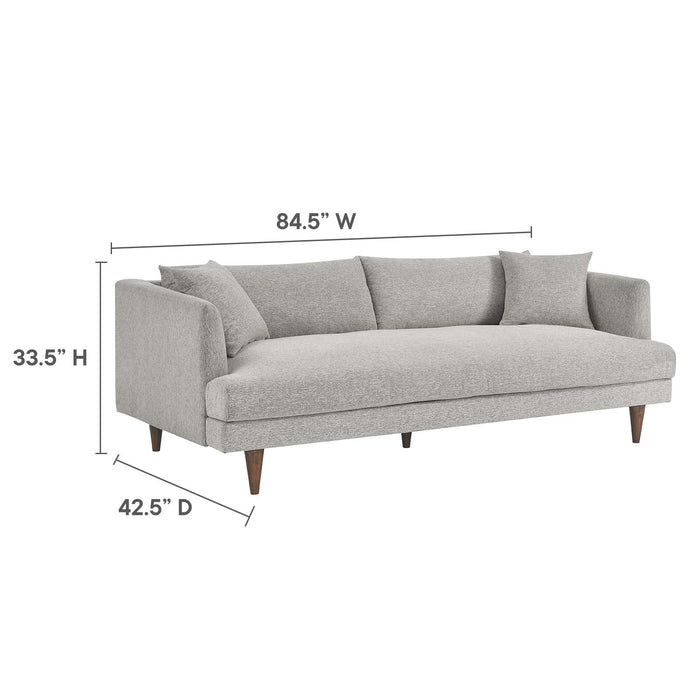 Zoya Upholstered Down-Filled Sofa - Luxurious Comfort for Modern Living Rooms and Family Spaces