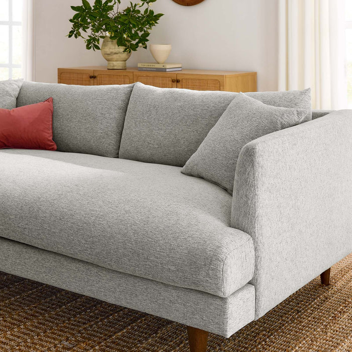Zoya Upholstered Down-Filled Sofa - Luxurious Comfort for Modern Living Rooms and Family Spaces