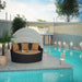 Siesta Canopy Outdoor Patio Daybed - view 16