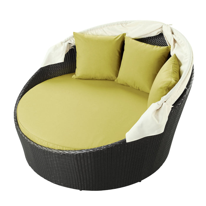 Siesta Canopy Outdoor Patio Daybed - in lifestyle setting