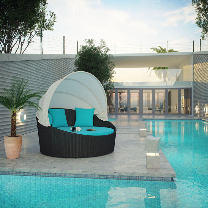 Siesta Canopy Outdoor Patio Daybed - view 7