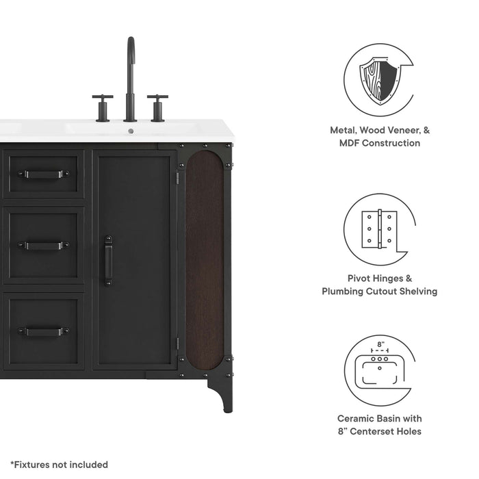 Steamforge Bathroom Cabinet Basin Not Included