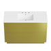 Quantum Bathroom Vanity Basin Included White Gold / 48" Single