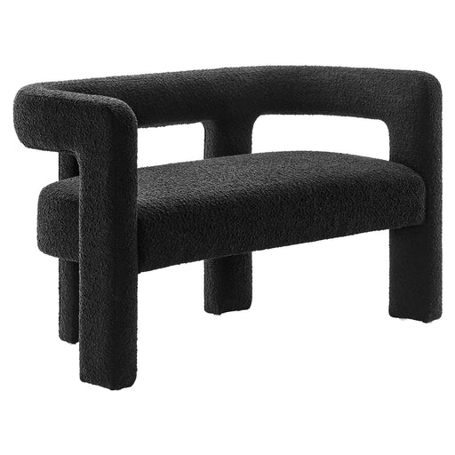 Kayla Boucle Upholstered Loveseat - alternate angle view