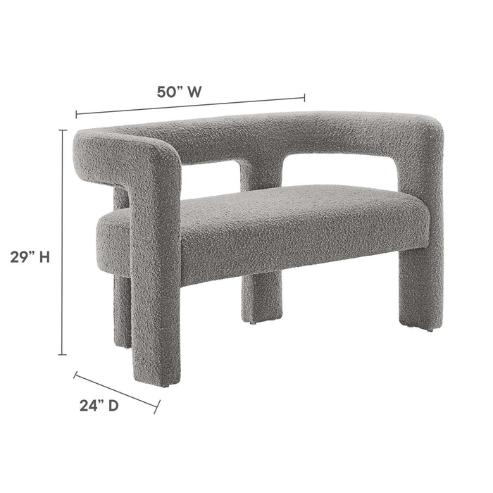 Kayla Boucle Upholstered Loveseat - view 22