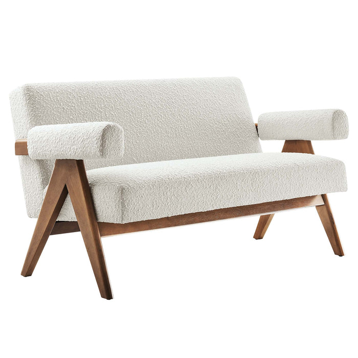 Lyra Boucle Fabric Loveseat - view 11