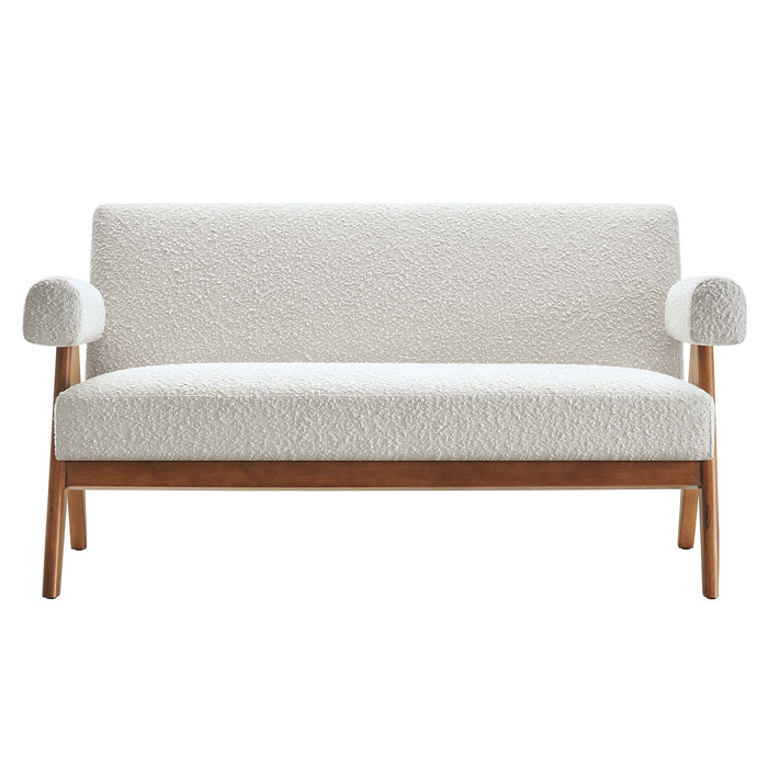 Lyra Boucle Fabric Loveseat - view 17