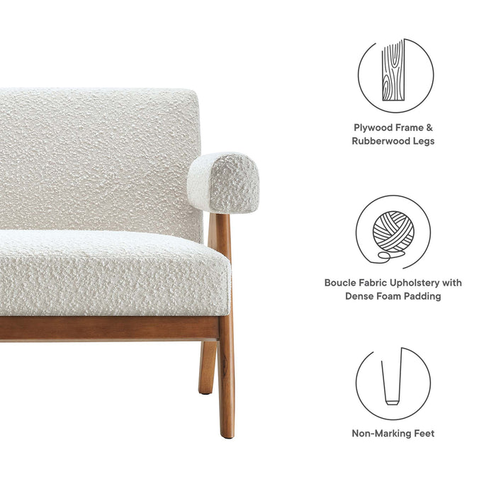 Lyra Boucle Fabric Loveseat - view 12