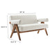 Lyra Boucle Fabric Loveseat - view 13