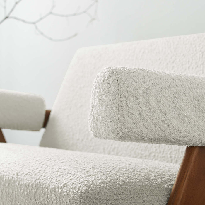 Lyra Boucle Fabric Loveseat - view 14