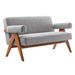 Lyra Boucle Fabric Loveseat - view 20