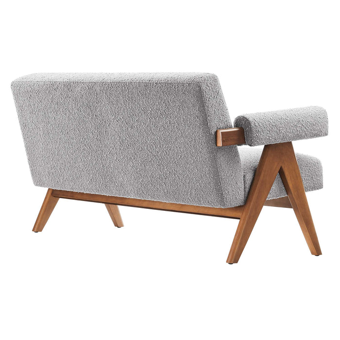 Lyra Boucle Fabric Loveseat - view 25