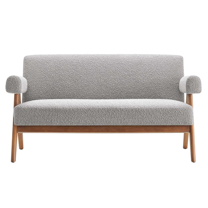 Lyra Boucle Fabric Loveseat - view 26