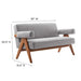 Lyra Boucle Fabric Loveseat - view 22