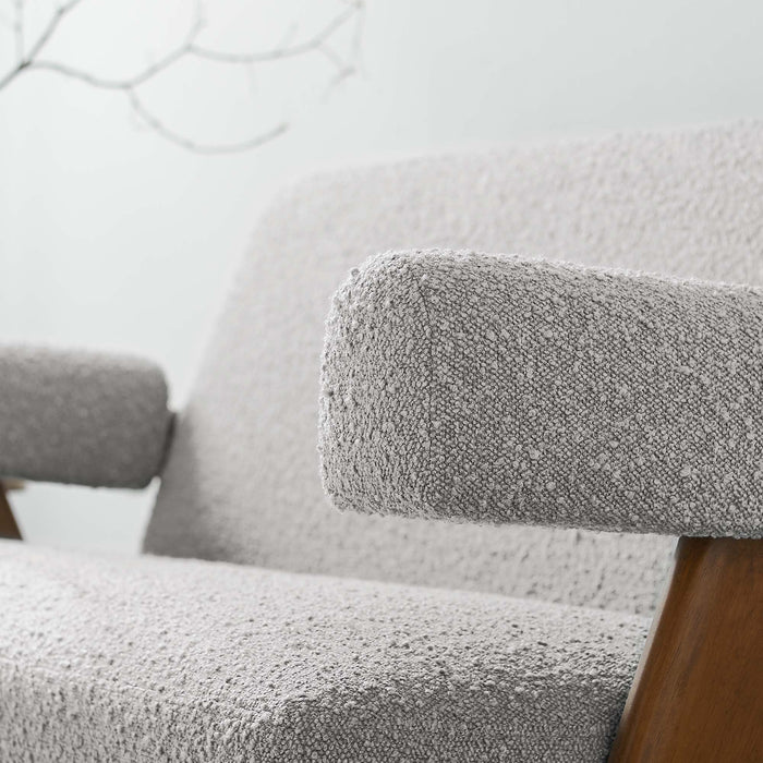 Lyra Boucle Fabric Loveseat - view 23