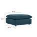 Commix Down Filled Overstuffed Sectional Sofa and Ottoman Set - view 5
