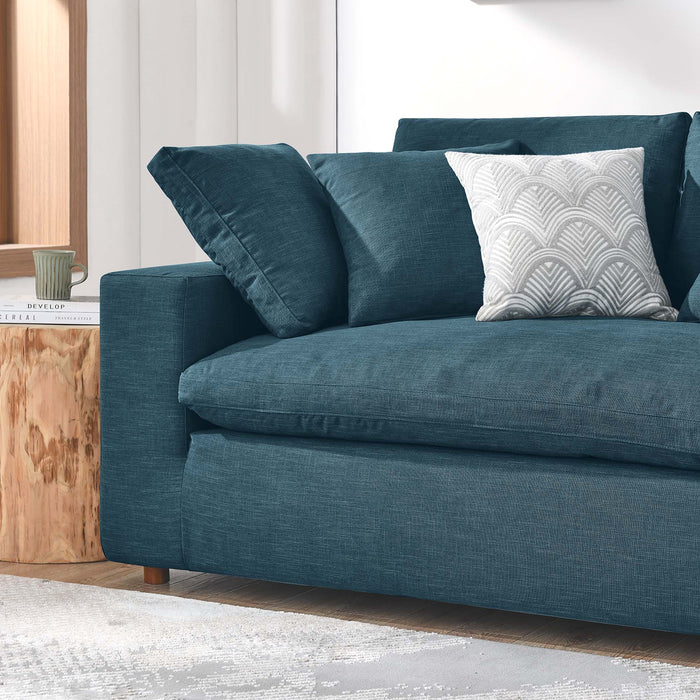 Commix Down Filled Overstuffed Sectional Sofa and Ottoman Set - view 7