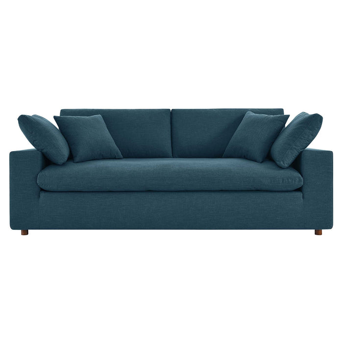 Commix Down Filled Overstuffed Sectional Sofa and Ottoman Set - view 13