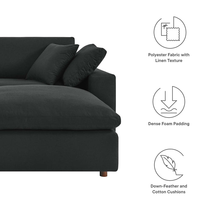 Commix Down Filled Overstuffed Sectional Sofa and Ottoman Set - view 18