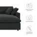 Commix Down Filled Overstuffed Sectional Sofa and Ottoman Set - view 18