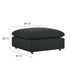 Commix Down Filled Overstuffed Sectional Sofa and Ottoman Set - view 20