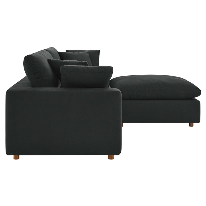 Commix Down Filled Overstuffed Sectional Sofa and Ottoman Set - view 25