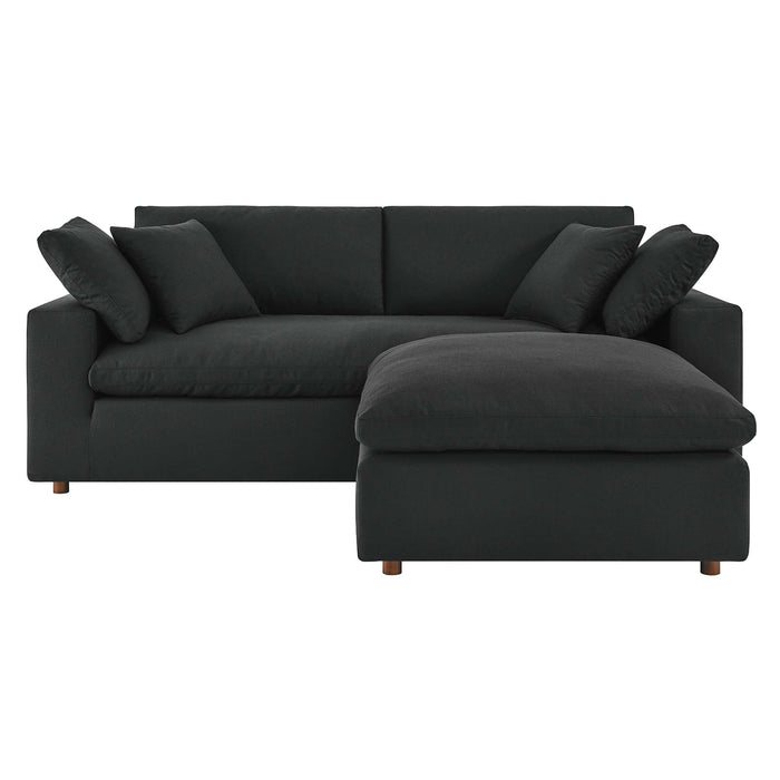 Commix Down Filled Overstuffed Sectional Sofa and Ottoman Set - view 27